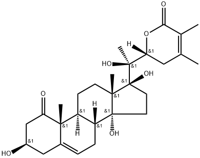 3-hydroxy-2,3-dihydrowithanolide F Struktur