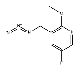 Pyridine, 3-(azidomethyl)-5-fluoro-2-methoxy- Struktur