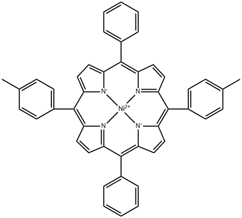 [5,15-Bis(4-methylphenyl)-10,20-diphenyl-21H,23H-porphinato(2-)-κN21,κN22,κN23,κN24]-, (SP-4-1)nickel Struktur