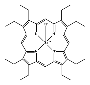 chloro(2,3,7,8,12,13,17,18-octaethylporphinato)gallium(III) Struktur