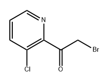 2-bromo-1-(3-chloropyridin-2-yl)ethan-1-one Struktur