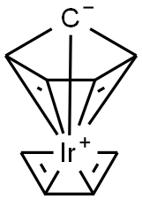 Iridium, eta4-1,3-butadiene-eta5-cyclopentadienyl- Struktur