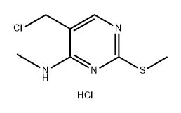 (5-氯甲基-2-甲基磺?；奏?4-基)-甲胺鹽酸鹽 結(jié)構(gòu)式