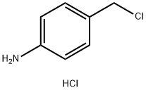 Benzenamine, 4-(chloromethyl)-, hydrochloride (1:1) Struktur