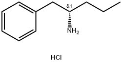 Benzeneethanamine, α-propyl-, hydrochloride, (S)- (9CI) Struktur