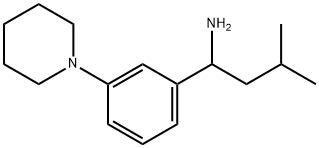 Benzenemethanamine, α-(2-methylpropyl)-3-(1-piperidinyl)- Struktur