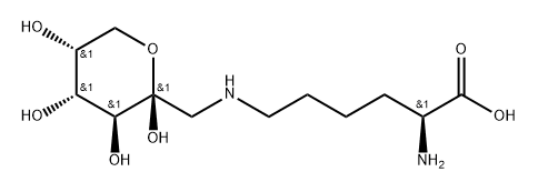 1-DEOXY-1-2-N-(L-LYSINO)-D-FRUCTOSE Struktur