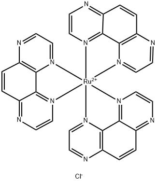 ruthenium-tris-1,4,5,8-tetraazaphenanthrene Struktur