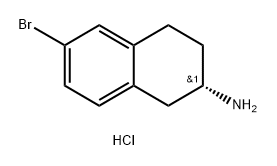 (S)-6-bromo-1,2,3,4-tetrahydro-naphthalen-2-ylamine hydrochloride Struktur