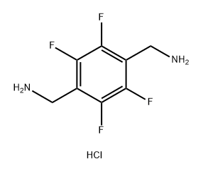 1,4-Benzenedimethanamine, 2,3,5,6-tetrafluoro-, hydrochloride (1:2) Struktur