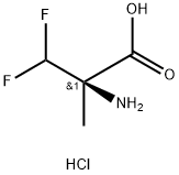 L-Alanine, 3,3-difluoro-2-methyl-, hydrochloride (1:1) Struktur