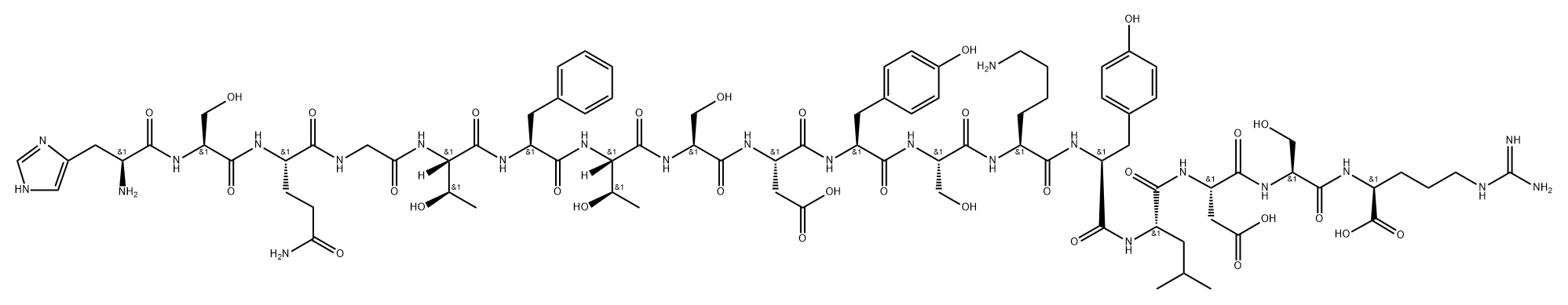 glucagon (1-17) Struktur