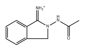 [2-(Acetylamino)-2,3-dihydro-1H-isoindol-1-ylidene]aminylium Struktur