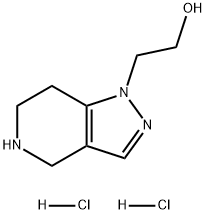 1H-Pyrazolo[4,3-c]pyridine-1-ethanol, 4,5,6,7-tetrahydro-, hydrochloride (1:2) Structure