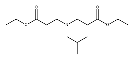 N-(3-ethoxy-3-oxopropyl)-N-(2-methylpropyl)-β-alanine, ethyl ester Struktur