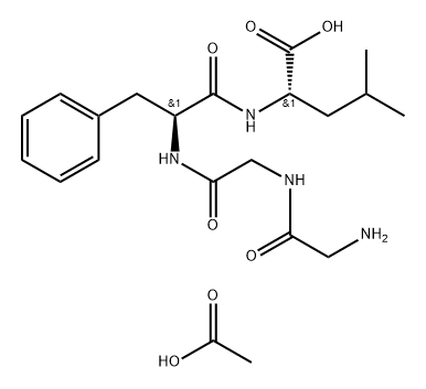 DES-TYR-1-LEUCINE ENKEPHALIN ACETATE Struktur