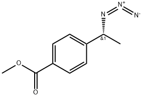 Benzoic acid, 4-[(1R)-1-azidoethyl]-, methyl ester Struktur