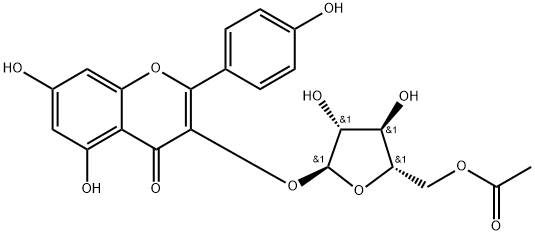 5''-O-Acetyljuglanin Struktur