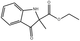 ethyl2-methyl-3-oxoindoline-2-carboxylate Struktur