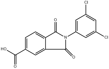 2-(3,5-dichlorophenyl)-1,3-dioxoisoindoline-5-carboxylic acid Struktur