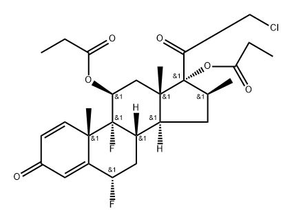 Halobetasol Dipropionate Struktur