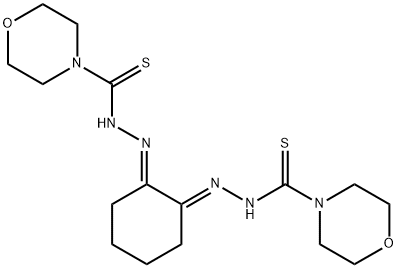 1,2-cyclohexanedione bis(4-diethylenoxythiosemicarbazone) Struktur