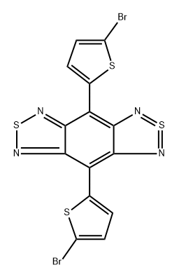 4,8-di(5-bromothiophene-2-yl)benzo[1,2-c:4,5-c']bis[1,2,5]thiadiazole Struktur