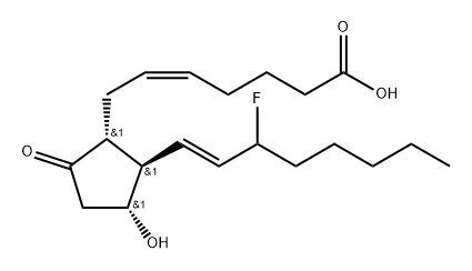 15-fluoro-15-deoxyprostaglandin E2 Struktur