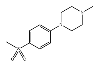 1-(4-methanesulfonylphenyl)-4-methylpiperazine Struktur