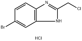 1H-Benzimidazole, 6-bromo-2-(chloromethyl)-, hydrochloride (1:1) Struktur