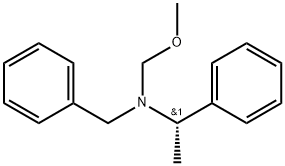 Benzenemethanamine, N-(methoxymethyl)-α-methyl-N-(phenylmethyl)-, (αS)- Struktur