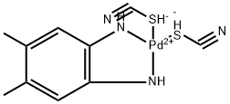 PALLADIUM45DIMETHYL12BENZENEDIAMINENNBISTHIOCYANATOSSP42 Struktur