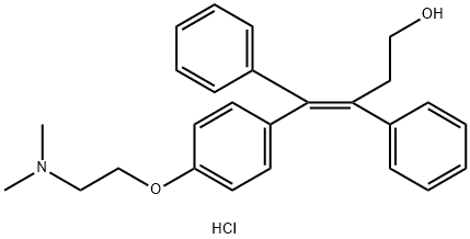 Benzenepropanol, γ-[[4-[2-(dimethylamino)ethoxy]phenyl]phenylmethylene]-, hydrochloride (1:1), (γZ)- Struktur