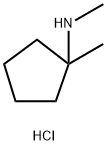 Cyclopentanamine, N,1-dimethyl-, hydrochloride (1:1) Struktur