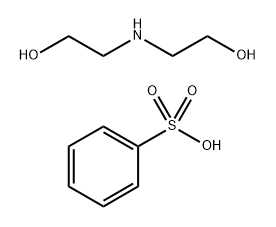 Benzenesulfonic acid, mono-C10-13-alkyl derivs., compds. with diethanolamine Struktur