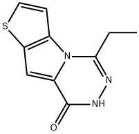 5-ethylthieno[2',3':4,5]pyrrolo[1,2-d][1,2,4]triazin-8(7H)-one Struktur