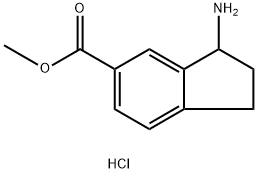 METHYL 3-AMINO-2,3-DIHYDRO-1H-INDENE-5-CARBOXYLATE HYDROCHLORIDE Struktur