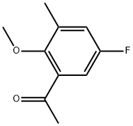 1-(5-Fluoro-2-methoxy-3-methylphenyl)ethanone Struktur