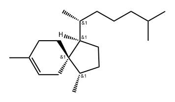 Spiro[4.5]dec-7-ene, 1-(1,5-dimethylhexyl)-4,8-dimethyl-, [1R-[1α(R*),4β,5β]]- (9CI) Struktur