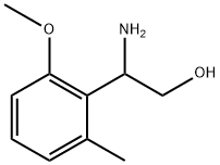 2-amino-2-(2-methoxy-6-methylphenyl)ethan-1-ol Struktur