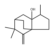 3a,6-Ethano-3aH-inden-7a(1H)-ol, hexahydro-1,5,5-trimethyl-4-methylene-, [1S-(1α,3aβ,6β,7aα)]- (9CI) Struktur