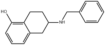 6-(benzylamino)-5,6,7,8-tetrahydronaphthalen-1-ol Struktur