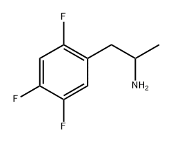 Benzeneethanamine, 2,4,5-trifluoro-α-methyl- Struktur