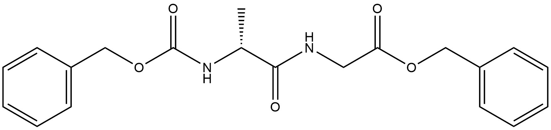 Glycine, N-(N-carboxy-D-alanyl)-, dibenzyl ester (5CI) Struktur