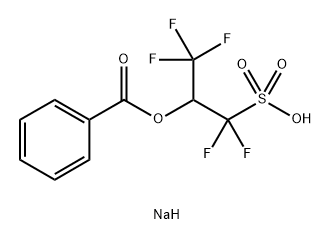 1-Propanesulfonic acid, 2-(benzoyloxy)-1,1,3,3,3-pentafluoro-, sodium salt (1:1) Struktur