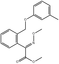 Benzeneacetic acid, α-(methoxyimino)-2-[(3-methylphenoxy)methyl]-, methyl ester, (αE)- Struktur