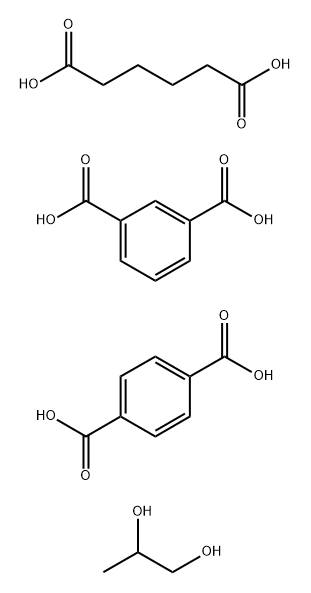 1,3-Benzenedicarboxylic acid, polymer with 1,4-benzenedicarboxylic acid, hexanedioic acid and 1,2-propanediol Struktur