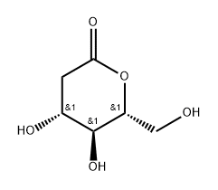 2-Deoxy D-arabino hexonic acid-δ-lactone Struktur