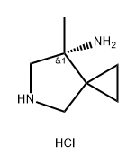 5-Azaspiro[2.4]heptan-7-amine, 7-methyl-, hydrochloride (1:2), (7R)- Struktur