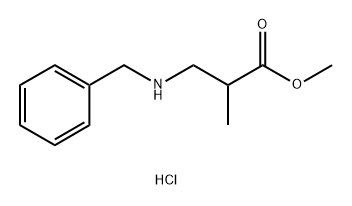 Methyl3-(benzylamino)-2-methylpropanoate hydrochloride Struktur